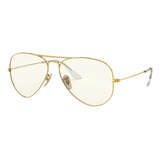 Lentes Ray Ban Fotocromáticos De Cristal Aviador Rb3025 0015