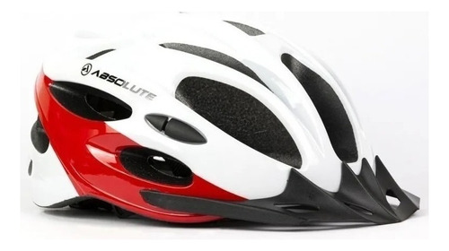 Capacete De Ciclismo Absolute Nero Branco/vermelho G