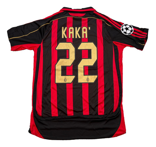 Jersey Ac Milán Kaká 22 06/07 Versión Retro