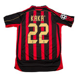 Jersey Ac Milán Kaká 22 06/07 Versión Retro