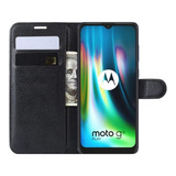 Capa Capinha Carteira Flip Para Moto G9 Play / Moto E7 Plus