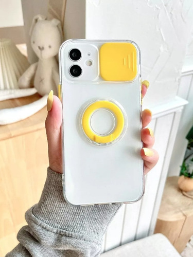 Funda Protector Cámara Deslizant Anillo Para iPhone 12 + Kit