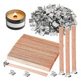 Pack Of 100 Wooden Candle Wicks For Crafting