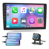 Estéreo De Auto De 2din, 10in Compatible Con Android Carplay