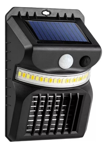 Lampara Panel Solar Exterior Mata Mosquitos Zancudos Sensor