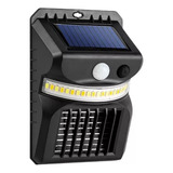 Lampara Panel Solar Exterior Mata Mosquitos Zancudos Sensor