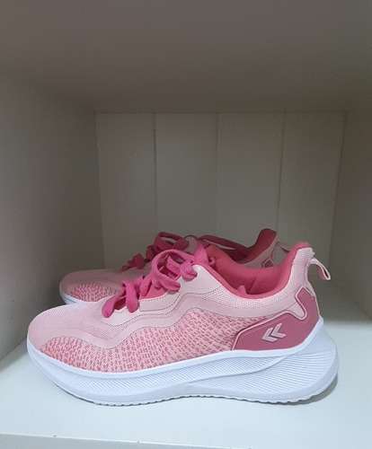 Zapatillas Atomik Mujer Rosa Running Ajuste Cordones