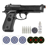 Pistola De Pressão Rossi M92 Fs Dual 4,5mm + Kit Chumbinho