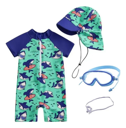 Traje De Baño Completo Niño/bebe 2 Piezas