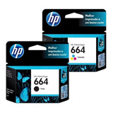 Combo Cartuchos Hp 664 Negro + Color Original 2135 3635 4535