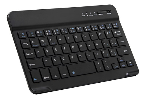 Teclado Portatil Ultra-slim Bluetooth De 7 Pulgadas - Negro