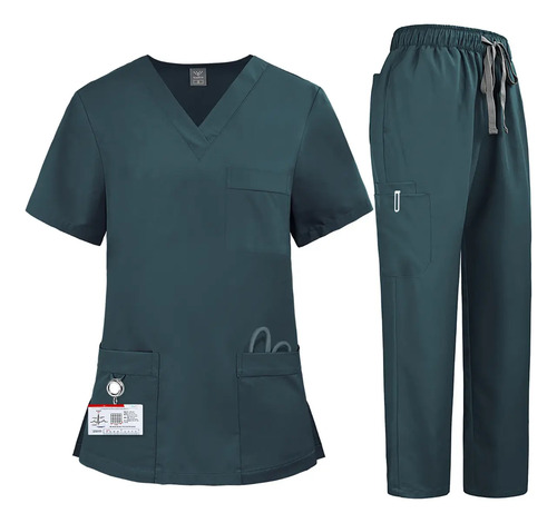 Pijama Médicas Traje Recto Uniforme Scrub Quirúrgica Mujer | MercadoLibre