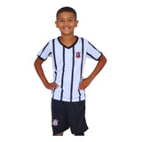 Uniforme Infantil Corinthians Listrado Oficial