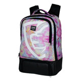 Mochila Feminina Notebook Impermeável Faculdade Alça Reforçada Tie Dye Rosa