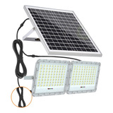 Luz Solar Led De 2 Cabezales For Exteriores, Reflector Led