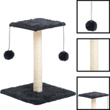 Arranhador Gatos Duplo Com Bolinha Sisal Pet Quadrado