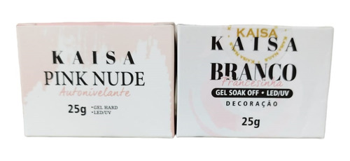 Kit 2 Geis Kaisa  - 1 Pink Nude + 1 Gel A Sua Escolha Kaisa