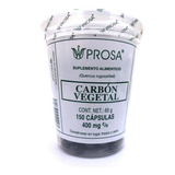 Carbón Vegetal Activado 150 Cápsulas De 400 Mg Prosa.