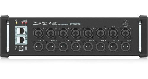 Behringer Sd8 Interfaz Audio 8 Ch Digital 8 Out Ultranet