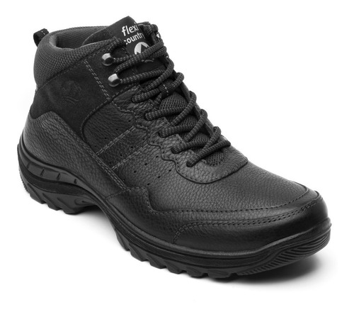 Bota De Montaña Flexi Country Para Hombre Estilo 66517 Negro