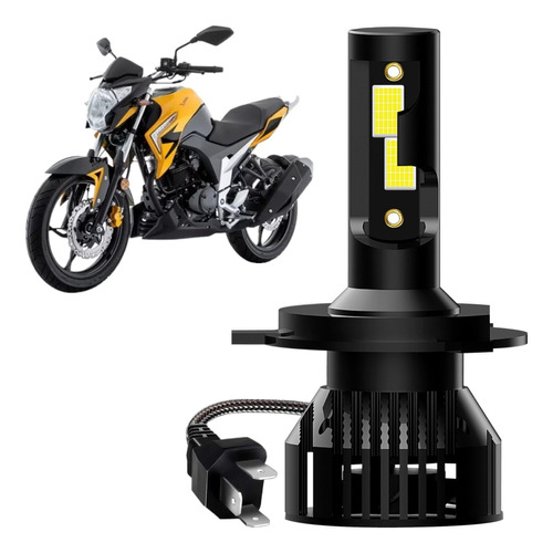 Foco Led Moto Italika 250sz 11000lm H4 Hs1 Motocicleta Luces