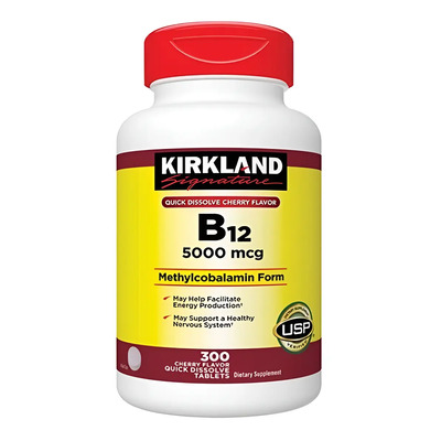 Vitamina B12 Quick Dissolve Sublingual 5000 Mcg 300 Tabs Kir Sabor Neutro | Envío gratis