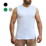 Camisa Regata Dry Fit Camiseta Uv50 Basica Malha Fria Treino