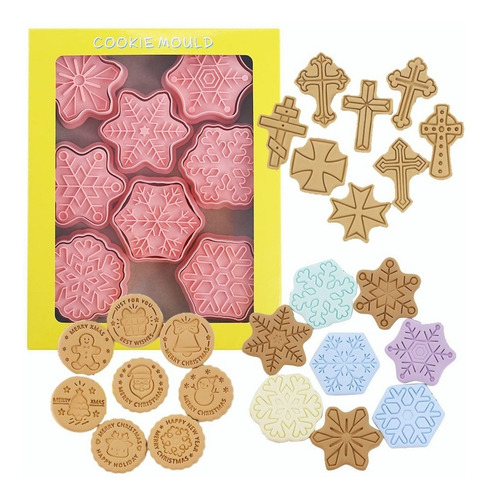 Cortadores Galletas Pastel Molde Repostería 8pcs