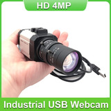 Webcam 4k Hd/5-50mm Lente Zoom Varifocal Alta Velocidade Usb