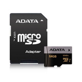 Memoria Micro Sd 64 Gb Clase 10 Premier Pro 4k - Adata