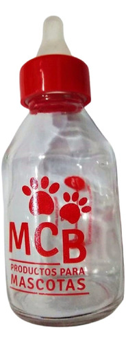 Mamadera Perro Cachorro Y Gato Vidrio De 100ml