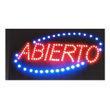 Cartel Led Abierto 25 X 48 Importado Estandar -