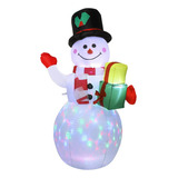 Navidad Nieve Mono Multicolor Led Inflable De 1,5 M 2023