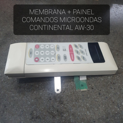 Membrana + Painel Controle Microondas Continental Aw-30 