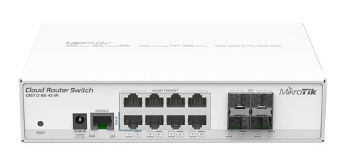 Cloud Switch Router 8 Puertos Gigabit Ethernet 4 Puertos Sfp