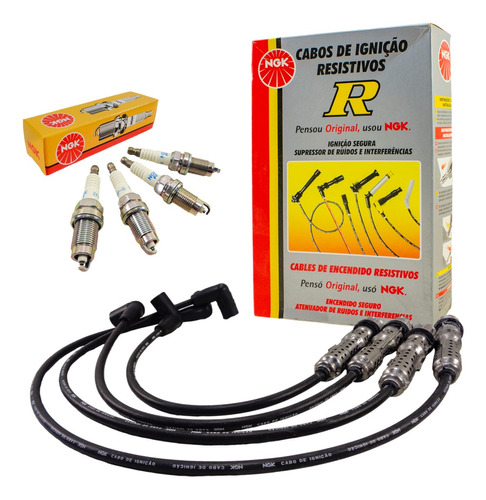 Kit Cable + (4) Bujias Ngk Vw Gol Trend / Voyage 2010/ 