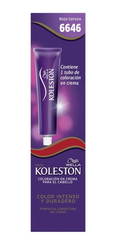 Tintura Wella Koleston Single Permanente - 6646 Rojo Cereza