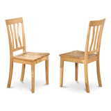 East West Furniture Anc-oak-w - Sillas De Comedor Antiguas,.