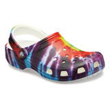 Zueco Crocs Classic Tie Dye Graphic Unisex Multi