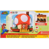 Nintendo Super Mario Deluxe Toad House Playset Premium      