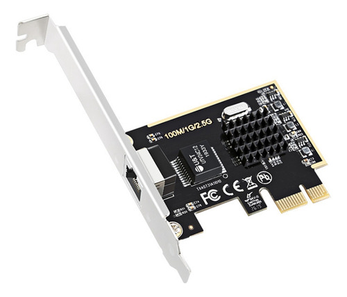 Placa De Rede Pcie 2500mbps 10/100/1000 Gigabit De 2,5 Gbps