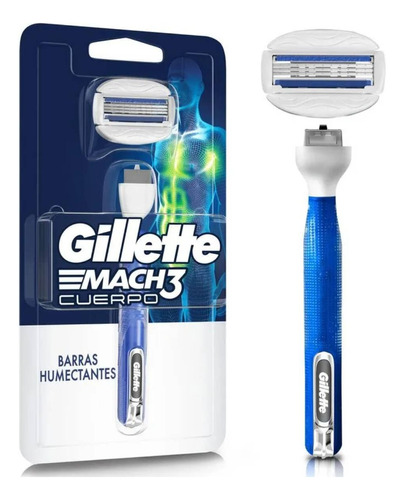 Máquina De Afeitar Gillette Mach3 Cuerpo Con 3 Hojas X 1 U