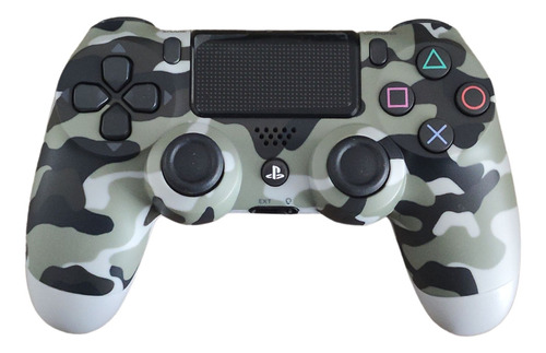 Controle Joystick Sem Fio Genérica Camuflado Wireless Cinza