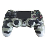 Controle Joystick Sem Fio Genérica Camuflado Wireless Cinza