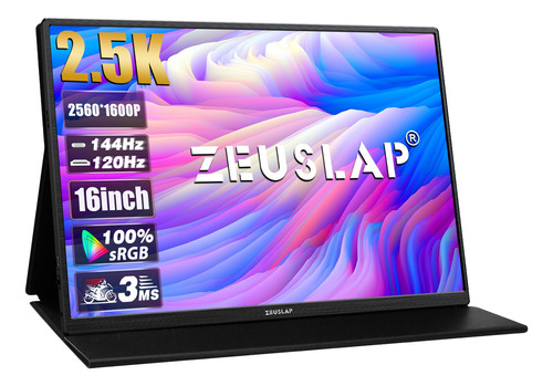 Monitor Portátil Zeuslap P16k 16  2560*1600 144hz