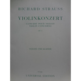 Partitura Violino Piano Richard Strauss Violin Concerto Op 8