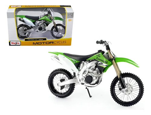 Motocicleta Kawasaki Kx450f 1:12 New Ray Cross | Envío gratis
