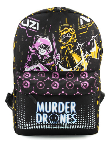 Mochila Murder Drones Negro Videojuego Backpack