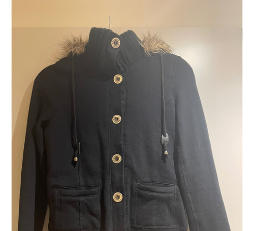 Campera Rapsodia Negra Talle S  Largo Total 59 Cm Hombro A