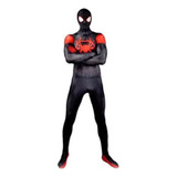 Traje De Spiderman Cosplay Adultos Medias Miles Morales